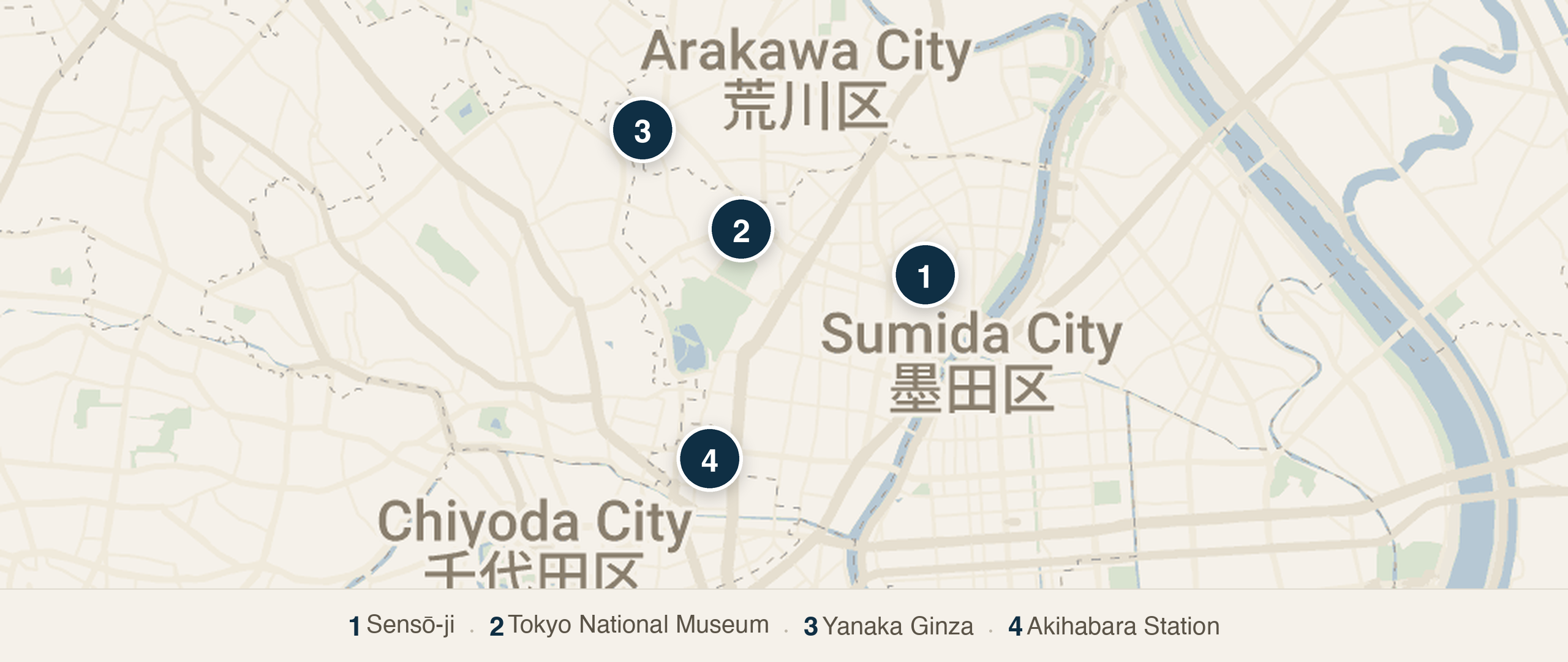 Day 3 - Asakusa, Ueno, and East Tokyo walking route