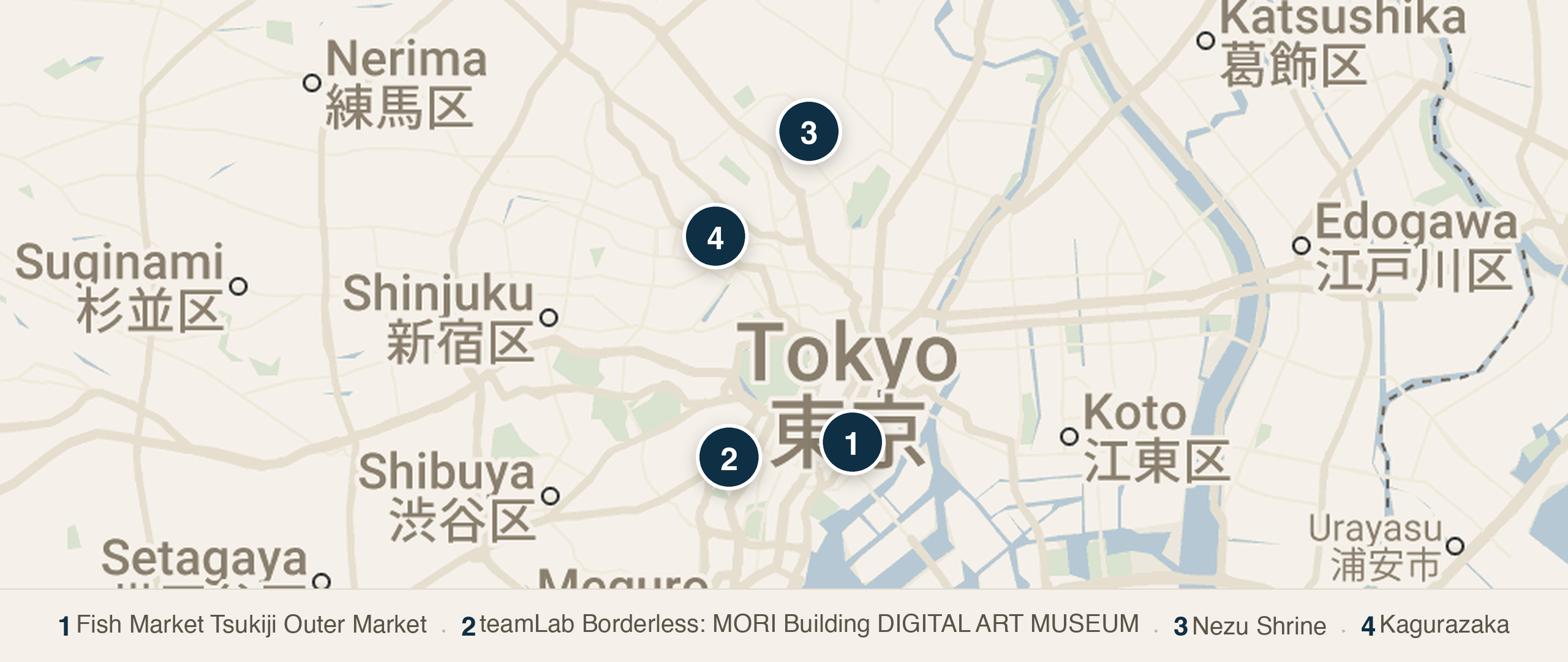 Day 4 - Tsukiji Breakfast and Flexible Tokyo walking route