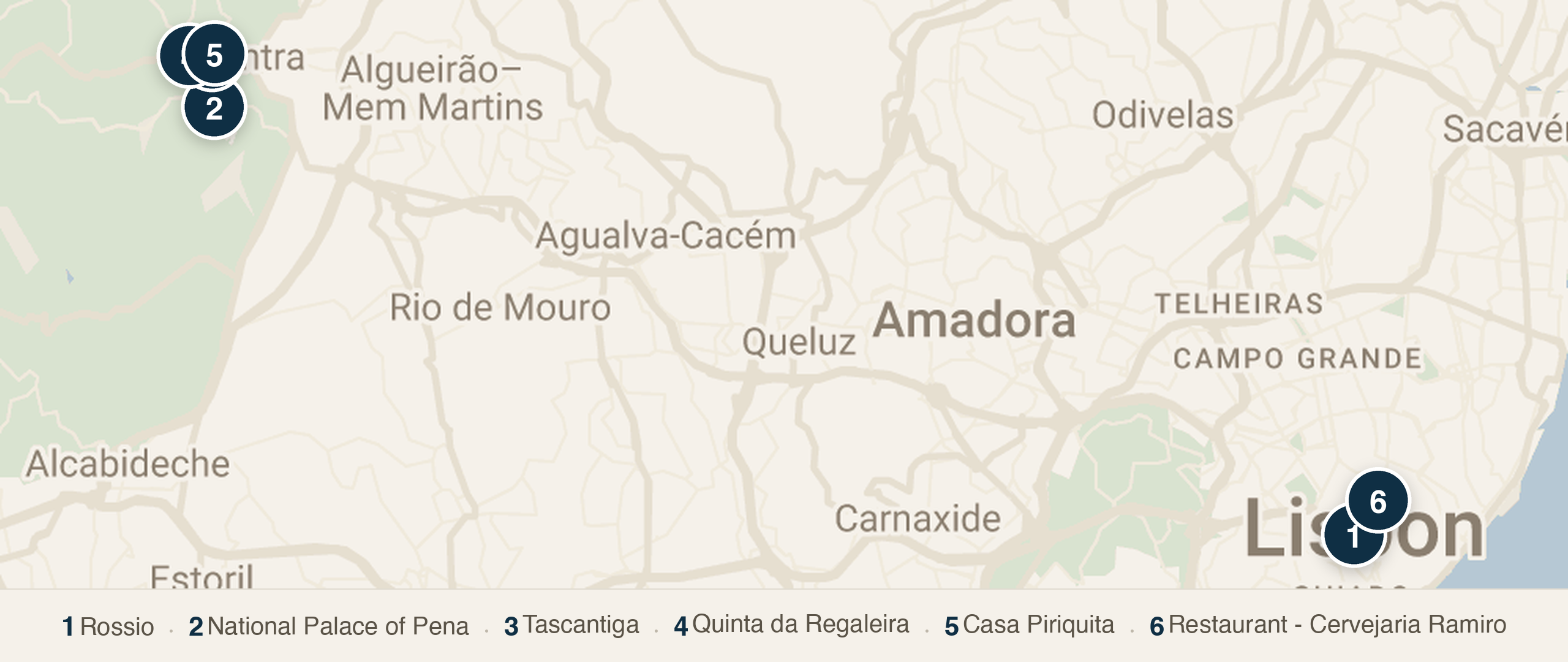 Day 3: Sintra Day Trip walking route