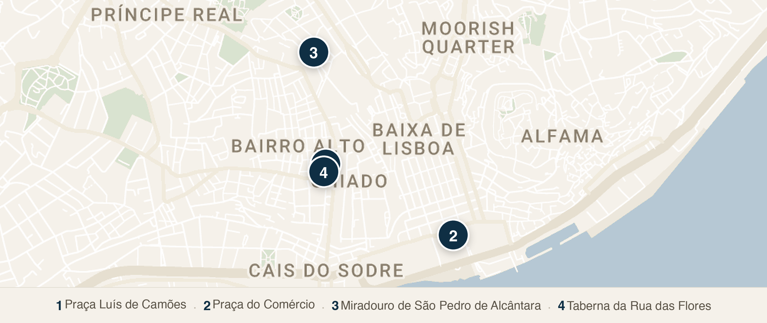 Day 1 — Gentle Lisbon Arrival walking route
