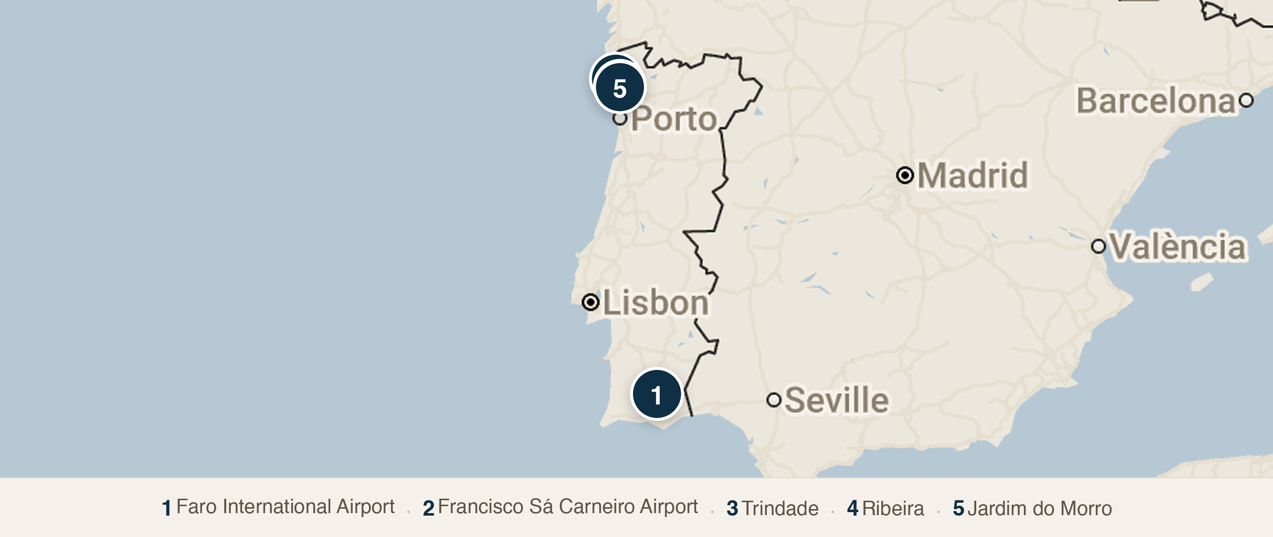 Day 7 — Travel North to Porto walking route