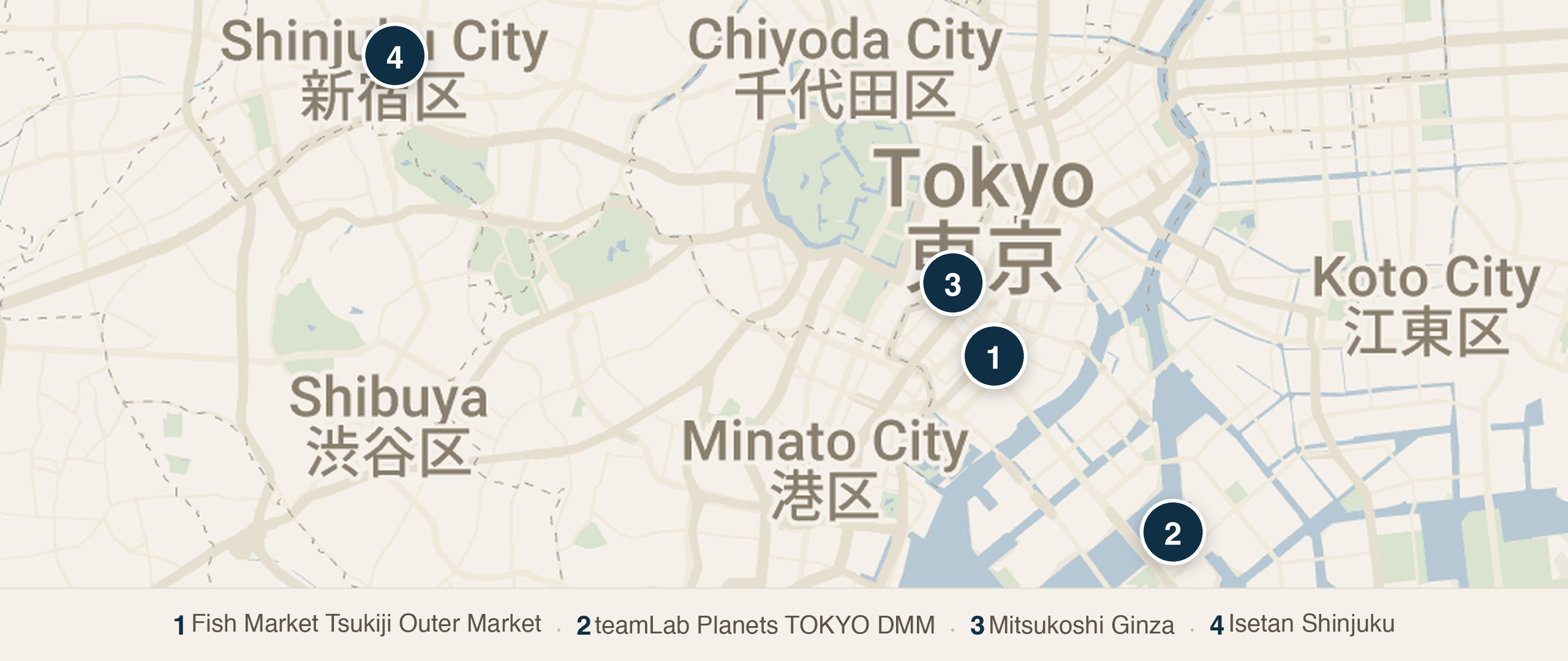Day 4 - Tsukiji Breakfast And A Flexible Tokyo Day walking route